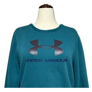 Under Armour Sweatshirt Womens XL Blue Semi Fitted All Season Gear Outdoors